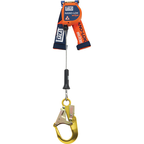 3M DBI Sala Fall Protection 3500251 Nano-Lok™ Edge Self-Retracting Lifelines Nano-Lok™ Edge Self-Retracting Lifelines, 8', Stainless Steel, Stationary - Each