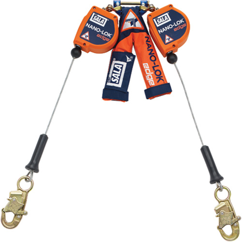 3M DBI Sala Fall Protection 3500232 Nano-Lok™ Edge Self-Retracting Lifelines Nano-Lok™ Edge Self-Retracting Lifelines, 8', Stainless Steel, Stationary - Each
