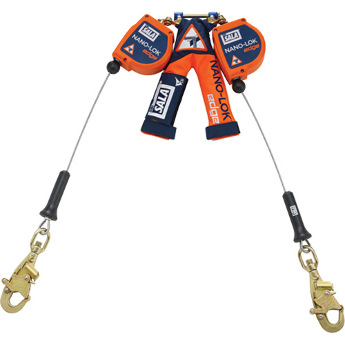 3M DBI Sala Fall Protection 3500233 Nano-Lok™ Edge Self-Retracting Lifelines Nano-Lok™ Edge Self-Retracting Lifelines, 8', Stainless Steel, Swivel - Each