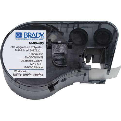 Brady  M4-60-483  Label Maker Cartridge, Black - Each