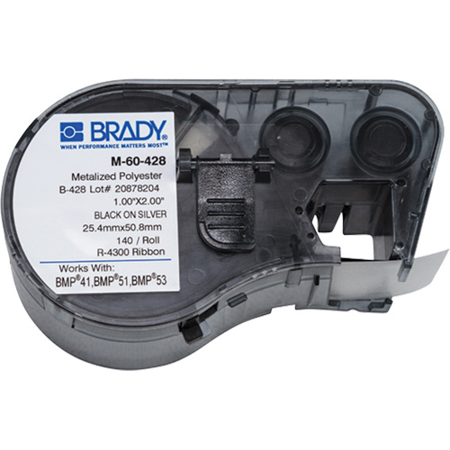 Brady  M4-60-428  Label Maker Cartridge, Black - Each