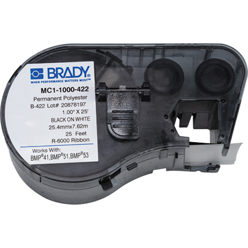 Brady  M4C-1000-422  Label Maker Cartridge, Black - Each