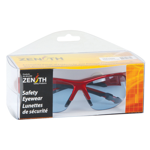 Zenith Safety Products  Z1900 Series Safety Glasses, Blue Lens, Anti-Scratch, Meets/Exceeds CSA Z94.3 - Each