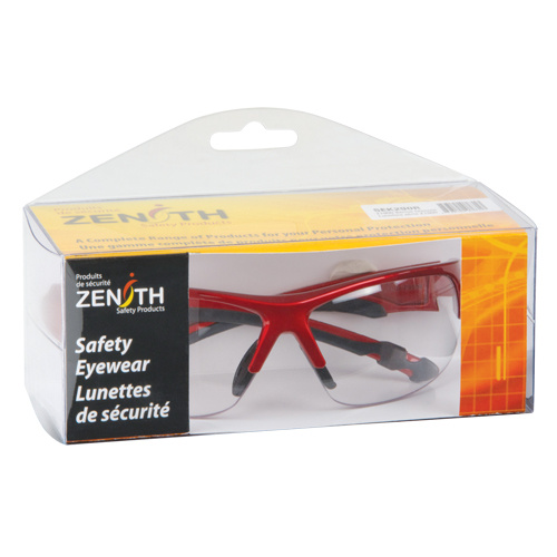 Zenith Safety Products  Z1900 Series Safety Glasses, Clear Lens, Anti-Fog/Anti-Scratch, Meets/Exceeds CSA Z94.3 - Each