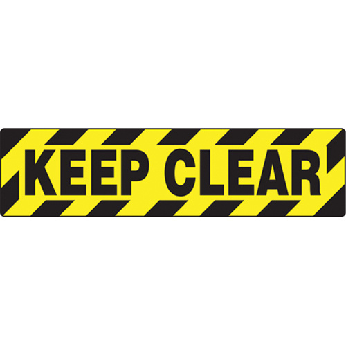 Accuform Signs PSD637 "Keep Clear" Skid-Gard Floor Sign, Adhesive, English-(Each)