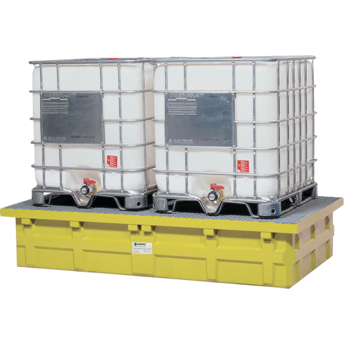 Enpac  5482-YE  Double IBC Low-Top Without Drain, 385 US gal. Spill Capacity, 110" x 55" x 20" - Each