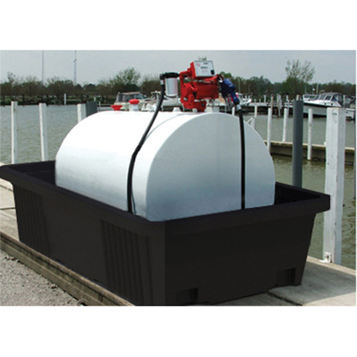Enpac 5550-BK Poly-Tank Containment Unit 550 Without Drain, 113" L x 71" W x 32" H, 750 US gal. Capacity-(Each)