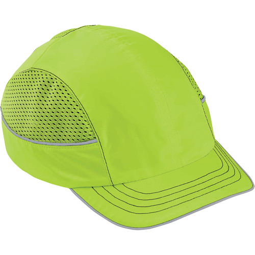 Ergodyne  23333  Skullerz<sup>?</sup> 8950 Short Brim Bump Cap, High Visibility Lime Green - Each