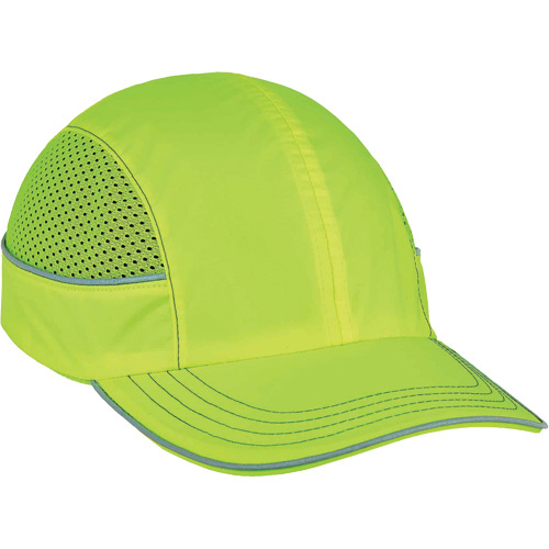 Ergodyne  23335  Skullerz<sup>?</sup> 8950 Long Brim Bump Cap, High Visibility Lime Green - Each