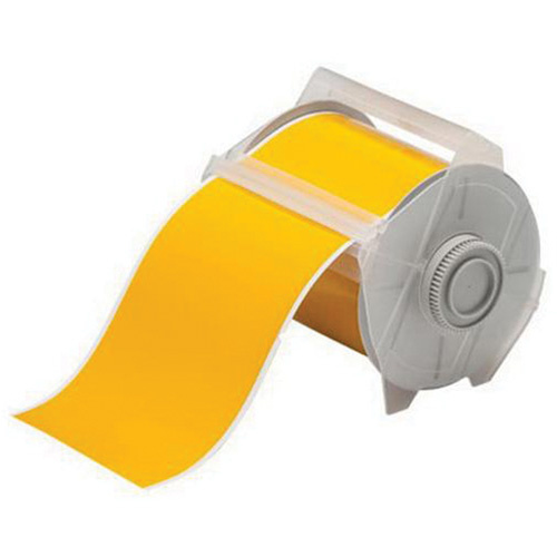 Brady  121556  Pre-Cut Label Cartridge, 101 mm x 6-1/4", Yellow - Each