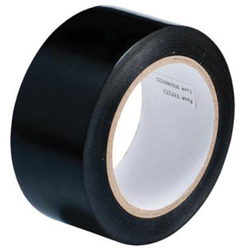 Brady  58222  Floor Marking Tape, 2" x 108', Vinyl, Black - Each