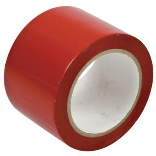 Brady  58251  Floor Marking Tape, 3" x 108', Vinyl, Red - Each
