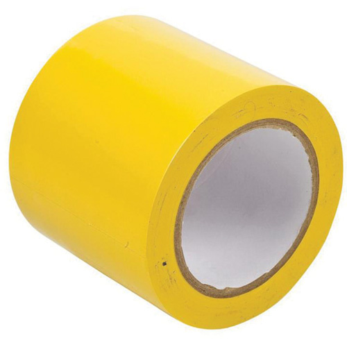 Brady  102838  Floor Marking Tape, 4" x 108', Vinyl, Yellow - Each