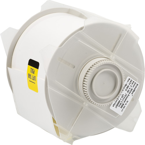 Brady  76615  Printer Tape, Polyester, White, 3" Width - Each