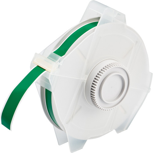 Brady  76642  Printer Tape, Polyester, Green, 0.5" Width - Each