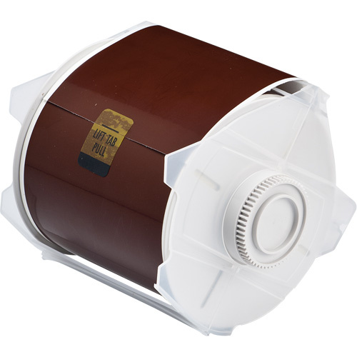 Brady  76643  Printer Tape, Polyester, Brown, 4" Width - Each