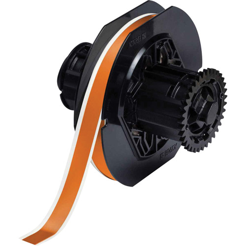 Brady  B30C-500-569-OR  Low-Halide Printer Tape, Polyester, Orange, 0.5" Width - Each