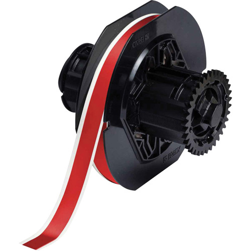 Brady  B30C-500-569-RD  Low-Halide Printer Tape, Polyester, Red, 0.5" Width - Each