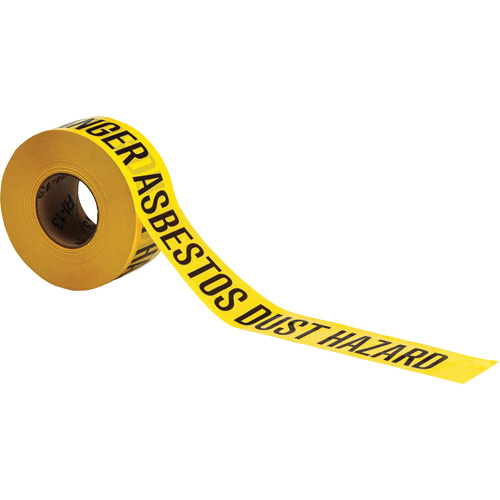 Brady  91456  Barricade Tape, English, 3" W x 1000' L, 3 mils, Black on Yellow - Each