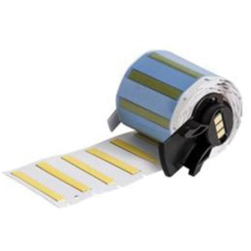 Brady  M6-125-175-342-YL  PermaSleeve<sup>?</sup> Heat Shrink Wire & Cable Labels, Polyolefin, 1.75" L x 0.235" H, Yellow - Roll of 50