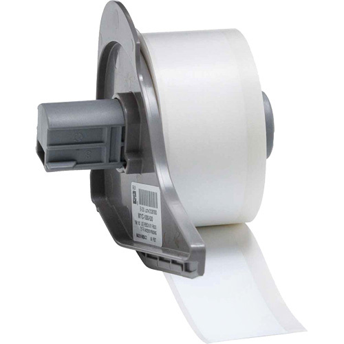 Brady  M7C-1000-530  Tamper Resistant Label Printer Tape, Vinyl, White, 1" Width - Each