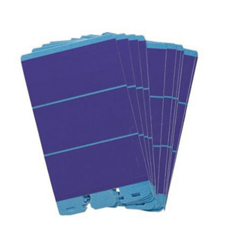 Brady  PWMC-LB  Porta-Pack Wire Marker Refill Pages, Cloth, 0.22" L x 1.56" H, Light Blue - Pack of 10