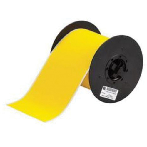 Brady  B30C-4000-855-YL  ToughWash<sup>?</sup> Printer Tape, Polyester, Yellow, 4" Width - Each
