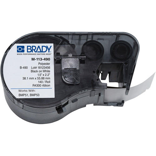 Brady  M5-113-490  Low Temperature Label Maker Cartridge, Black - Each