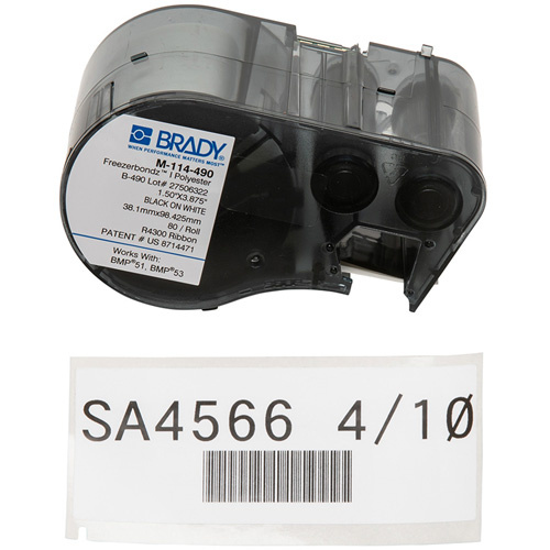 Brady  M5-114-490  Low Temperature Label Maker Cartridge, Black - Each