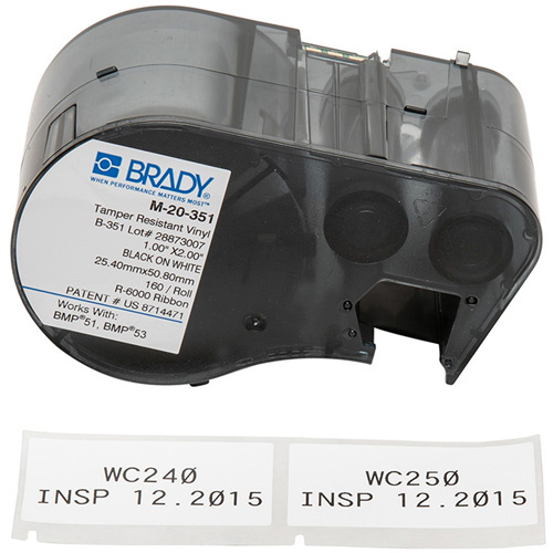 Brady  M5-20-351  Label Maker Cartridge, Black - Each