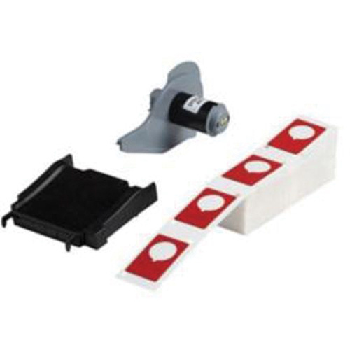 Brady  M7-168-593-RD  Raised Push-Button Panel Labels, Polyester, 1.2" L x 1.9" H, Red - Box of 100