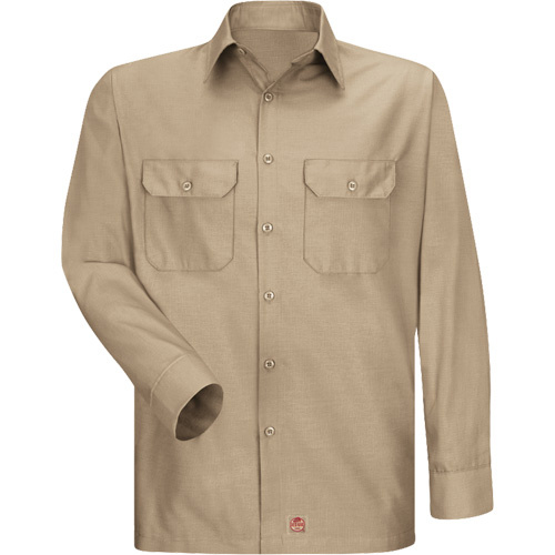 Red Kap Long Sleeve Ripstop Shirt  (Each)-Click on options for variations & Details.