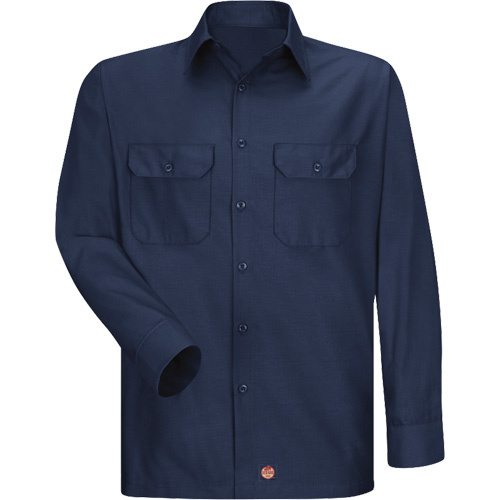 Red Kap Long Sleeve Ripstop Shirt  (Each)-Click on options for variations & Details.