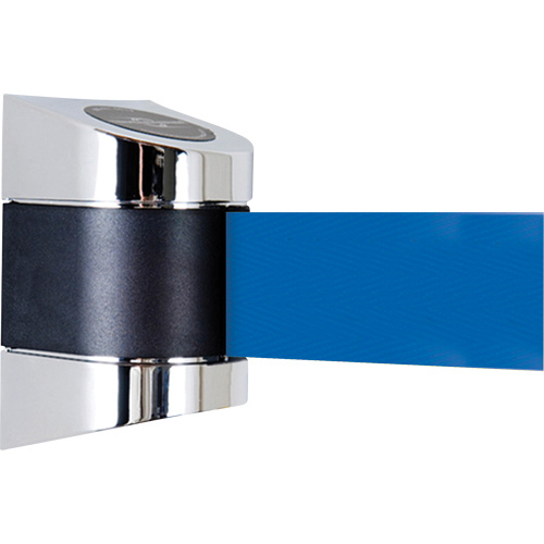 Tensator  89715S1PNOL5XC  TensaBarrier<sup>?</sup> Wall Mounted Units, Plastic, Screw Mount, 15', Blue Tape - Each