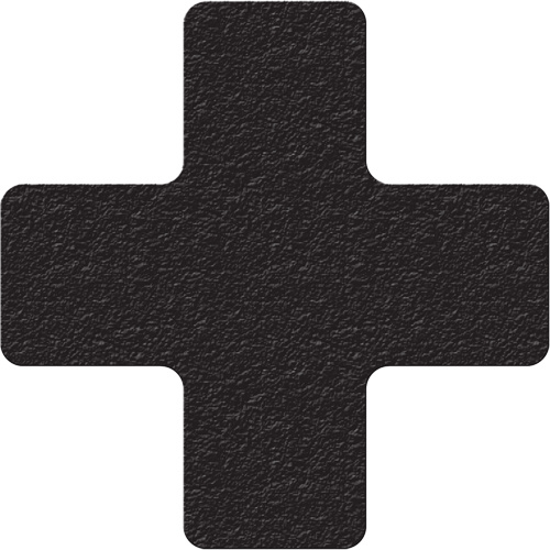 Incom Top Tape & Label  LM120K  Lean 5S Manufacturing Markers, Cross, 6" L x 6" W, Black, Vinyl - Pack of 25