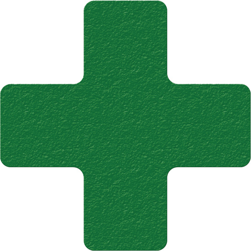 Incom Top Tape & Label  LM120G  Lean 5S Manufacturing Markers, Cross, 6" L x 6" W, Green, Vinyl - Pack of 25