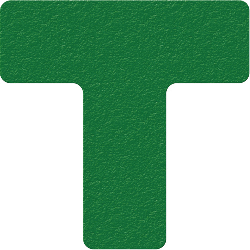 Incom Top Tape & Label  LM130G  Lean 5S Manufacturing Markers, T, 6" L x 6" W, Green, Vinyl - Pack of 25