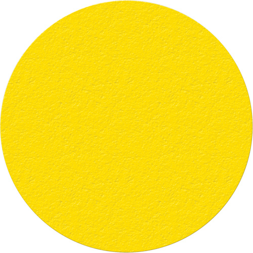 Incom Top Tape & Label  LM190Y  Lean 5S Manufacturing Markers, Circle, 6" L x 6" W, Yellow, Vinyl - Pack of 25