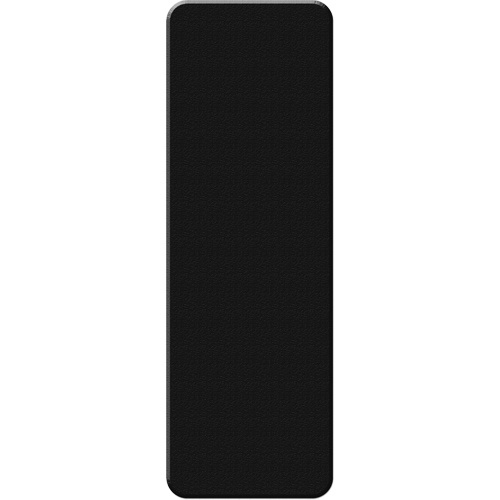 Incom Top Tape & Label  ASM100K  Armor Stripe Lean/5S Markers, Rectangle, 6" L x 2" W, Black, Plastic - Pack of 10