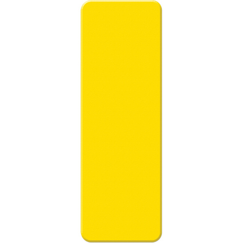 Incom Top Tape & Label  ASM100Y  Armor Stripe Lean/5S Markers, Rectangle, 6" L x 2" W, Yellow, Plastic - Pack of 10