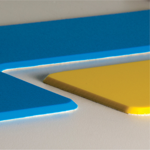 Incom Top Tape & Label  ASM100B  Armor Stripe Lean/5S Markers, Rectangle, 6" L x 2" W, Blue, Plastic - Pack of 10