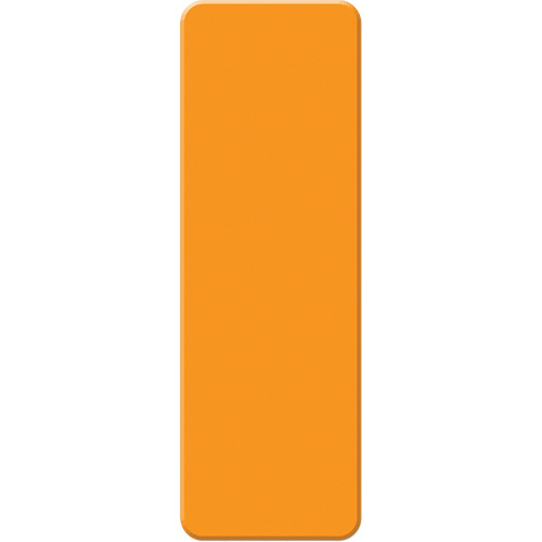 Incom Top Tape & Label  ASM100N  Armor Stripe Lean/5S Markers, Rectangle, 6" L x 2" W, Orange, Plastic - Pack of 10