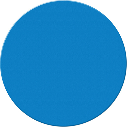 Incom Top Tape & Label  ASM190B  Armor Stripe Lean/5S Markers, Circle, 6" L x 6" W, Blue, Plastic - Pack of 10