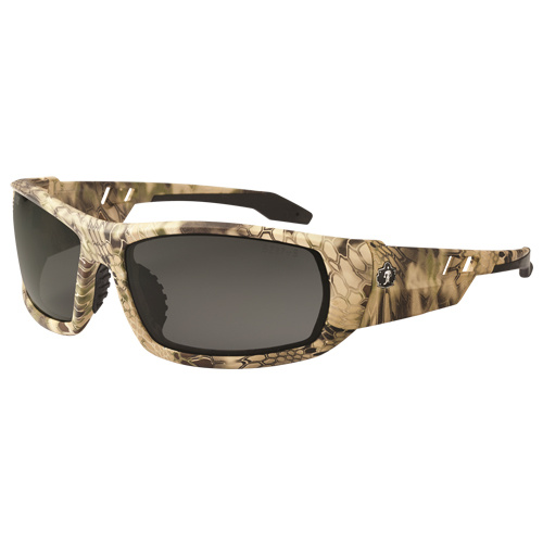 Ergodyne 50330 Skullerz Odin Safety Glasses, Grey/Smoke Lens, Anti-Scratch, ANSI Z87+/Meets/Exceeds CSA Z94.3-(Each)
