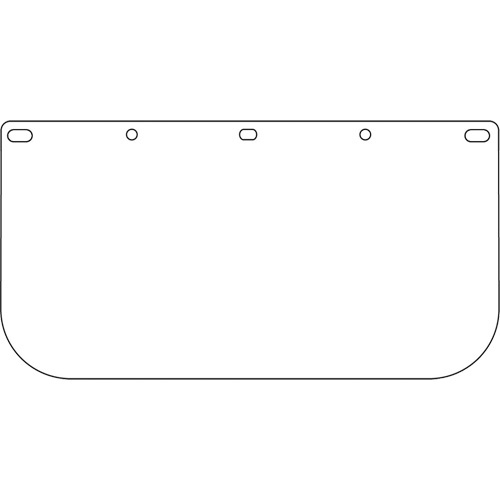 Protective Industrial Products  EP815/40  Dynamic™ Faceshield Visor Window, PETG, Clear Tint - Each