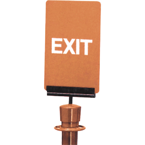 Tensator  HDFRAME071133VS01  "Exit" Crowd Control Sign, 11" x 7", Plastic, English - Each