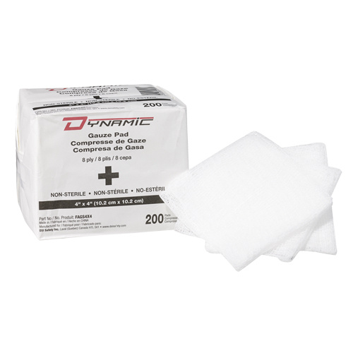 Protective Industrial Products  FAGS4X4  Dynamic™ Gauze Sponge, Pad, 4" L x 4" W, Medical Device Class 1 - Box of 200