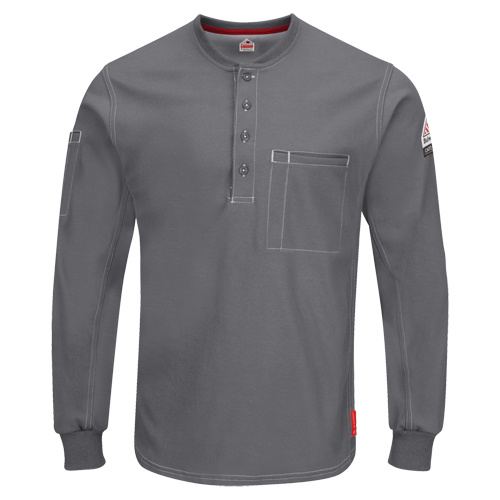 Bulwark Excel FR® Long Sleeve Henley Shirts  (Each)-Click on options for variations & Details.