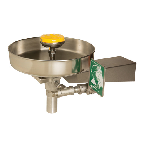 Haws  7778B  Eye/Face Wash Station, Wall-Mount Installation, Stainless Steel Bowl - Each