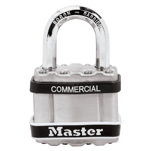 Master Lock  M1STS  Commercial Magnum Padlock, Keyed Different, Laminated Steel, 1-3/4" Width - Each